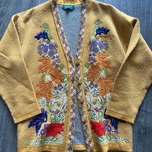 Kenzo Golf Women's Gold Embroidered Sweater